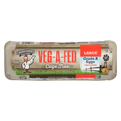 Chino Valley Ranchers Veg-A-Fed Cage-Free Large White Eggs - 12ct