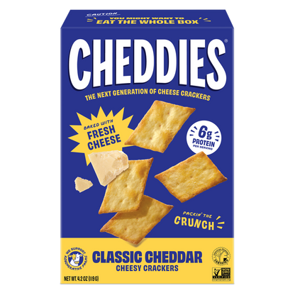 Cheddies Classic Cheddar Cheesy Crackers, 4.2oz