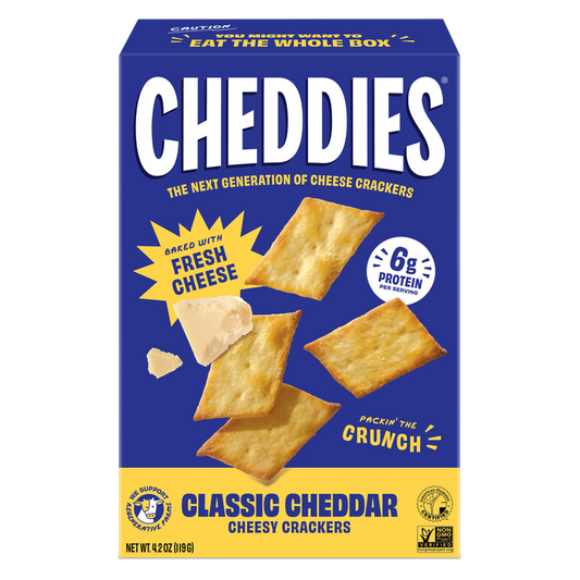 Cheddies Classic Cheddar Cheesy Crackers, 4.2oz