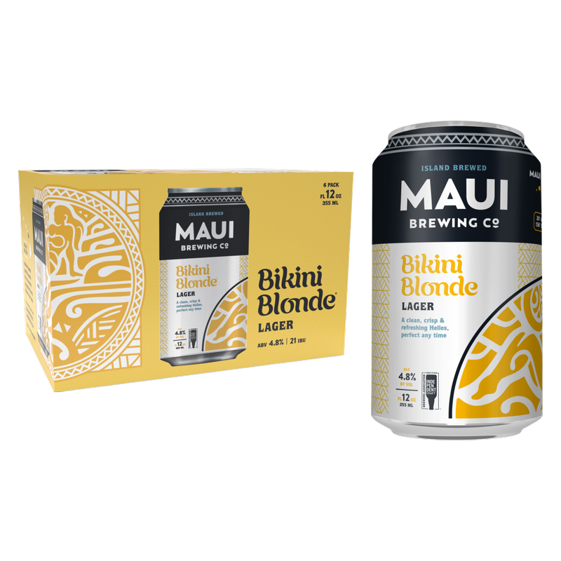 Maui Brewing Bikini Blonde Lager 6pk 12oz Can 4.8% ABV