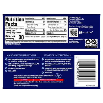 Bird’s Eye Frozen Chopped Spinach 10oz