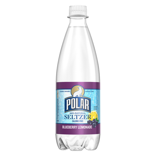 Polar Blueberry Lemonade Seltzer Water 20oz Btl