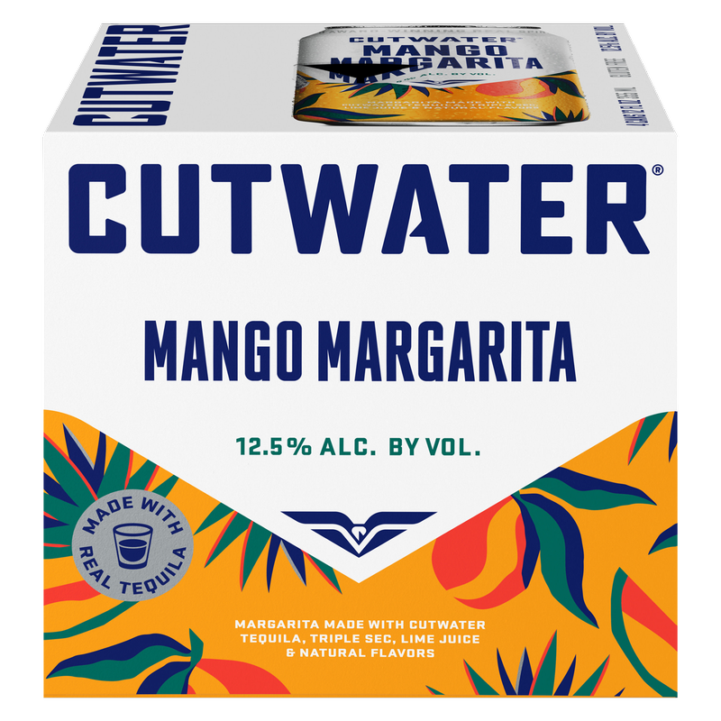 Cutwater Tequila Mango Margarita 4pk 12oz Cans 12.5% ABV