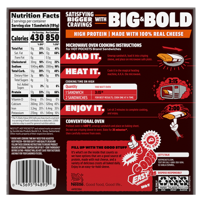 Hot Pockets Big & Bold Buffalo Style Chicken 2ct 13.5oz