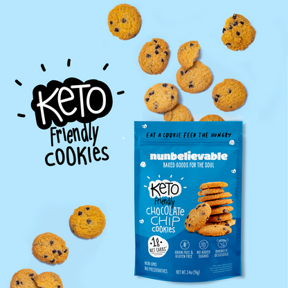 Nunbelievable Keto Chocolate Chip Cookies 3.4oz