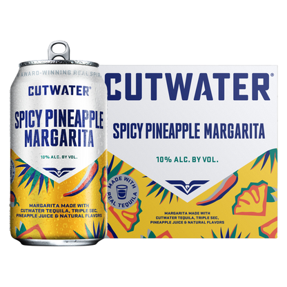 Cutwater Spicy Pineapple Margarita 4pk 12oz 10% ABV