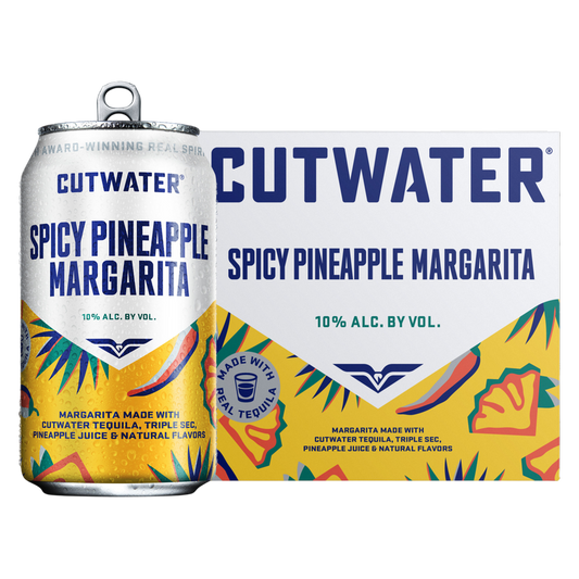 Cutwater Spicy Pineapple Margarita 4pk 12oz 10% ABV