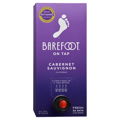 Barefoot On Tap Cabernet Sauvignon 3 Liter Box