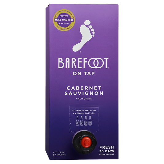 Barefoot On Tap Cabernet Sauvignon 3 Liter Box