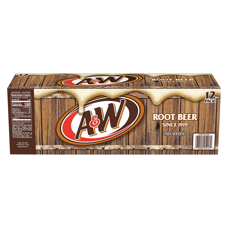 A&W Root Beer 12pk 12oz Can