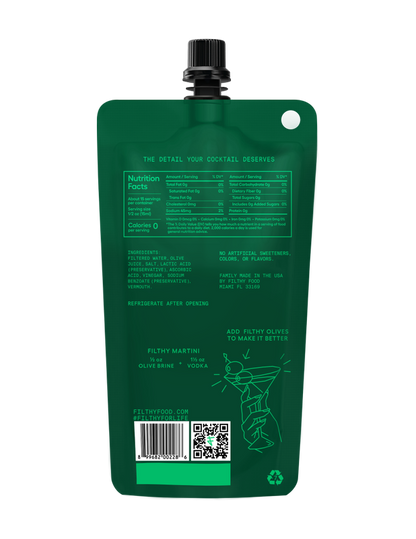 Filthy Olive Brine Pouch 8oz Pouch
