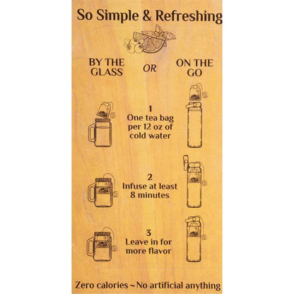 Bigelow Botanicals Blueberry Citrus Basil Cold Water Infusion Caffeine Free Tea Bags 18ct Box