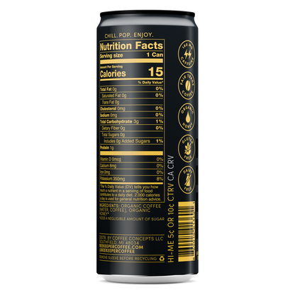Beekeeper Coffee Black Cold Brew 8oz Can