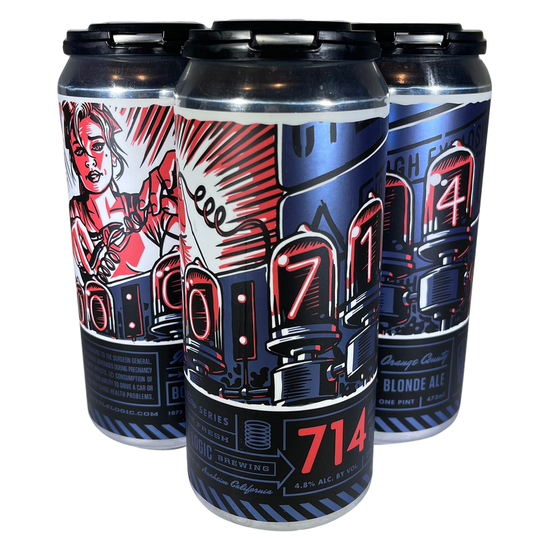 Bottle Logic Brewing 714 Blonde Ale 4pk 16oz Can