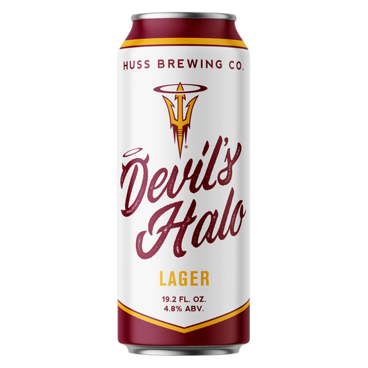 Huss Devil's Halo Lager 19.2oz Can