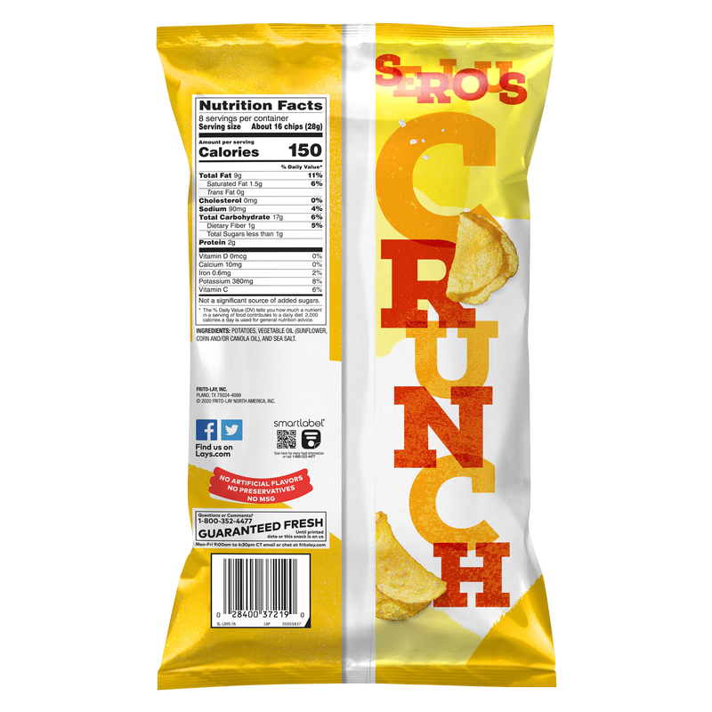 Lay's Kettle Cooked Original Potato Chips 8oz