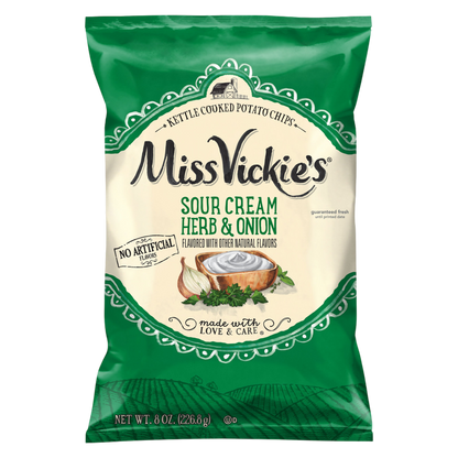 Miss Vickies Sour Cream Herb & Onion 8oz