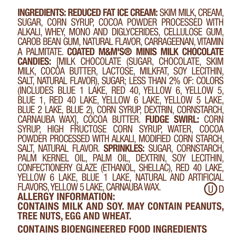 M&M'S Chocolate Ice Cream Pint, 16 Oz