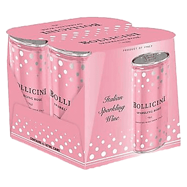 Bollicini Sparkling Rose 4pk 250ml Can