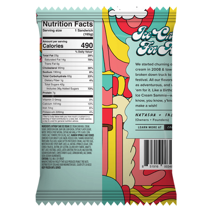 Coolhaus Birthday Cake Ice Cream Sandwich 5.8oz