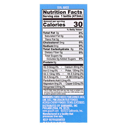 Gopuff x Pure Green Revive Juice Refresher 16 oz