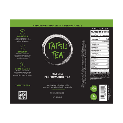 Tatsu Tea Matcha Performance Tea 12oz Can
