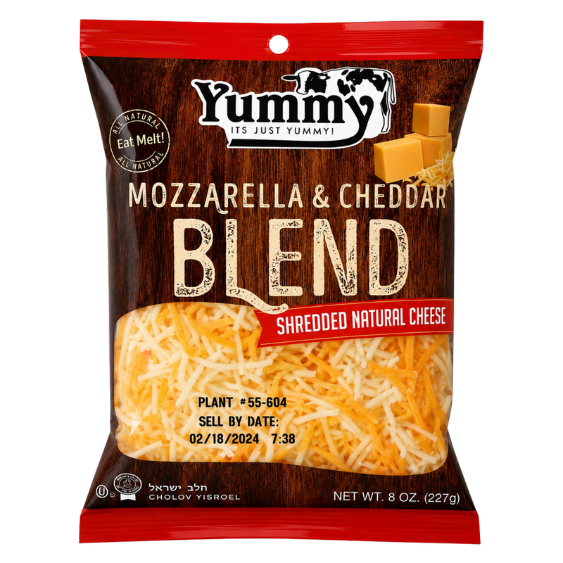 Yummy Shredded Mozzarella & Cheddar Cheese Blend - 8oz