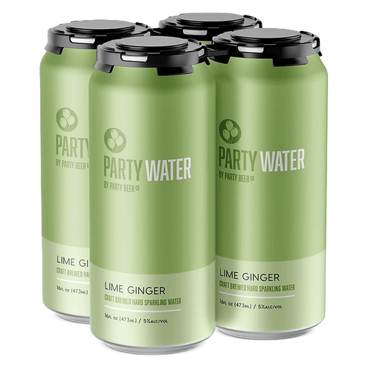 Party Water Lime Ginger 4pk 16oz 5% ABV