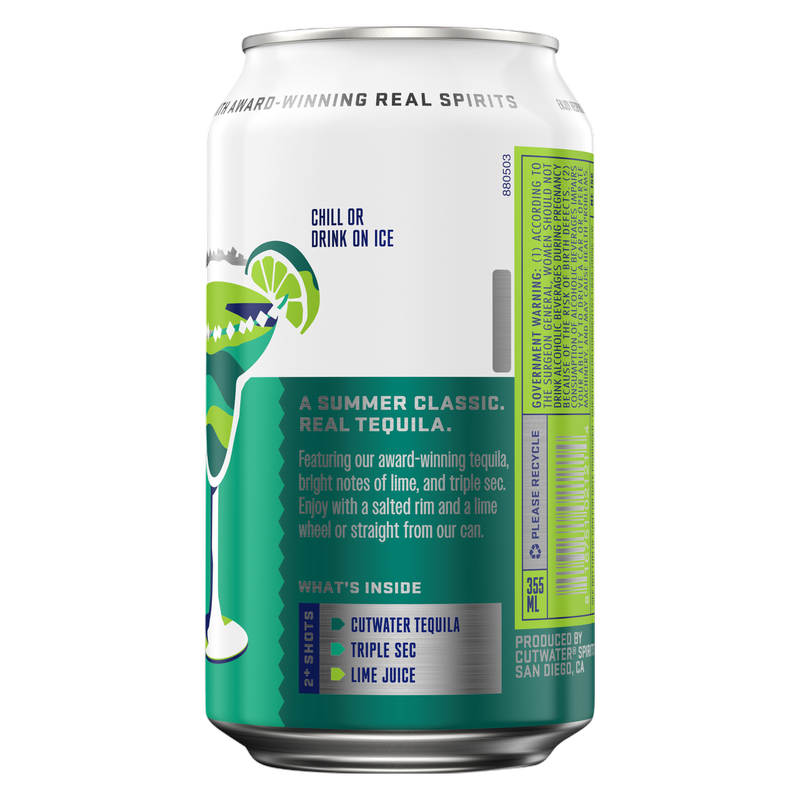 Cutwater Lime Margarita Single 12oz Can 12.5% ABV