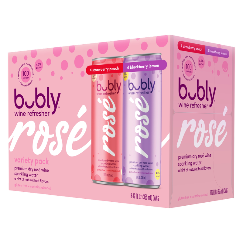 Bubly Wine Refresher Variety 8pk 12oz Can
