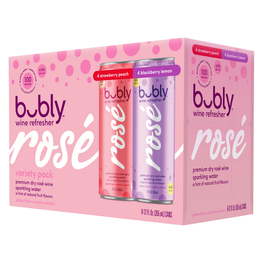 Bubly Wine Refresher Variety 8pk 12oz Can