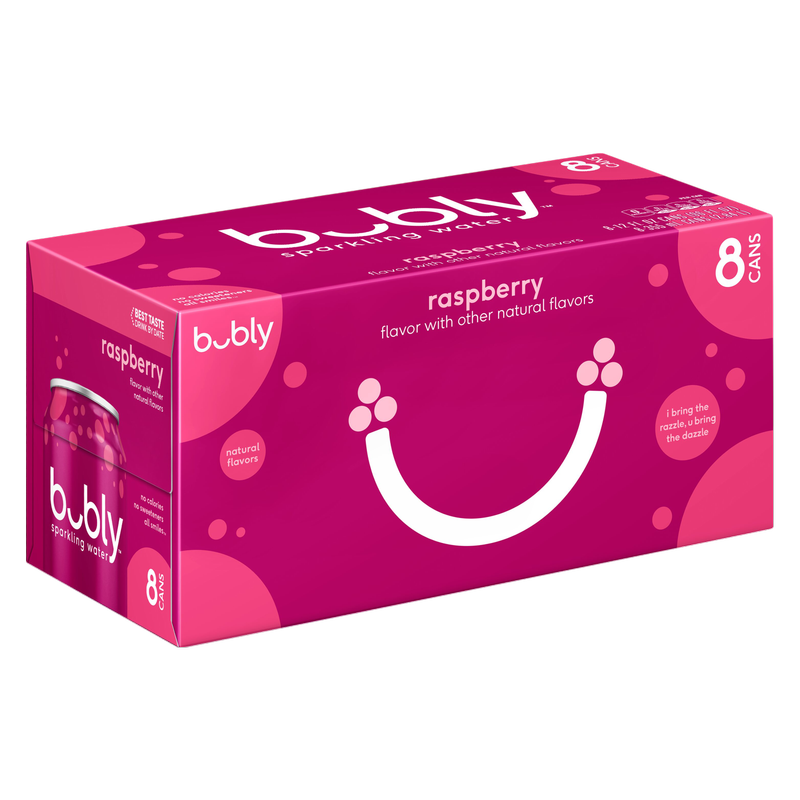Bubly Raspberry 8pk 12oz Can