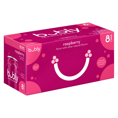 Bubly Raspberry 8pk 12oz Can