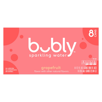 Bubly Grapefruit 8pk 12oz Can