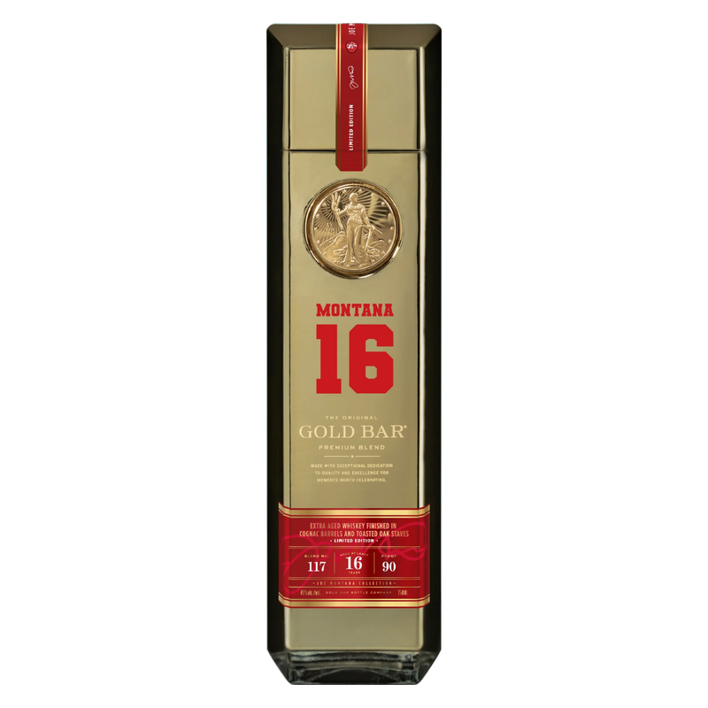 Gold Bar Whiskey Joe Montana Collection 16Yr 750ml (90 Proof)