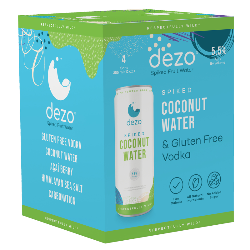 Dezo Spike Coconut Water 4pk 12oz (11 Proof)