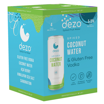 Dezo Spike Coconut Water 4pk 12oz (11 Proof)