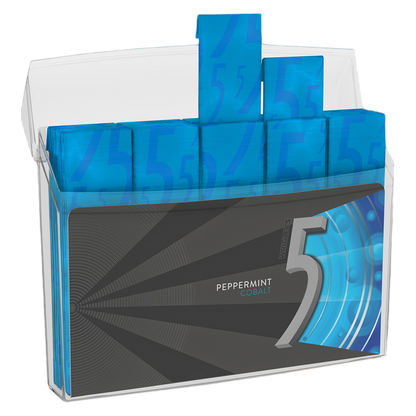 5 GUM Peppermint Cobalt Sugar Free Chewing Gum, Five Gum 35 Stick Pack