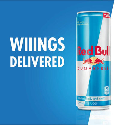 Red Bull Energy Drink Sugar Free 12oz Can