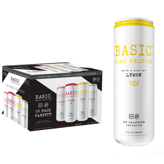 Basic Hard Seltzer Variety 12pk 12oz Can 4.5% ABV