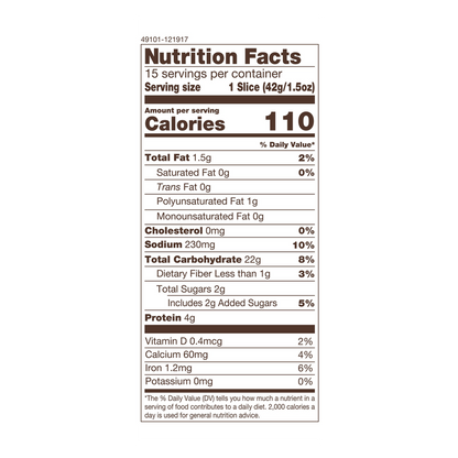 Nature's Own Perfectly Crafted White Bread - 22oz