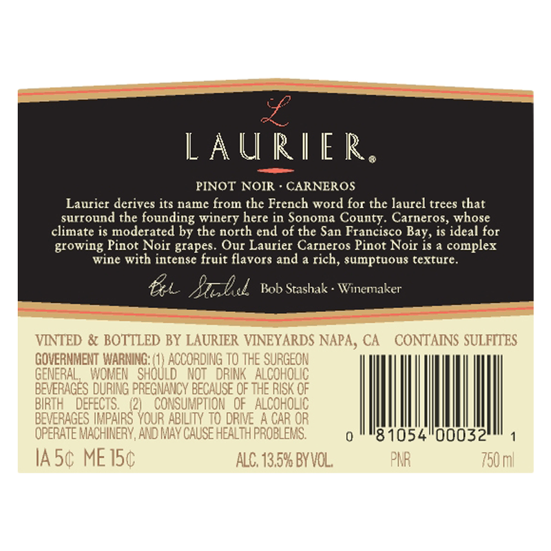 Laurier Carneros Pinot Noir 750ml