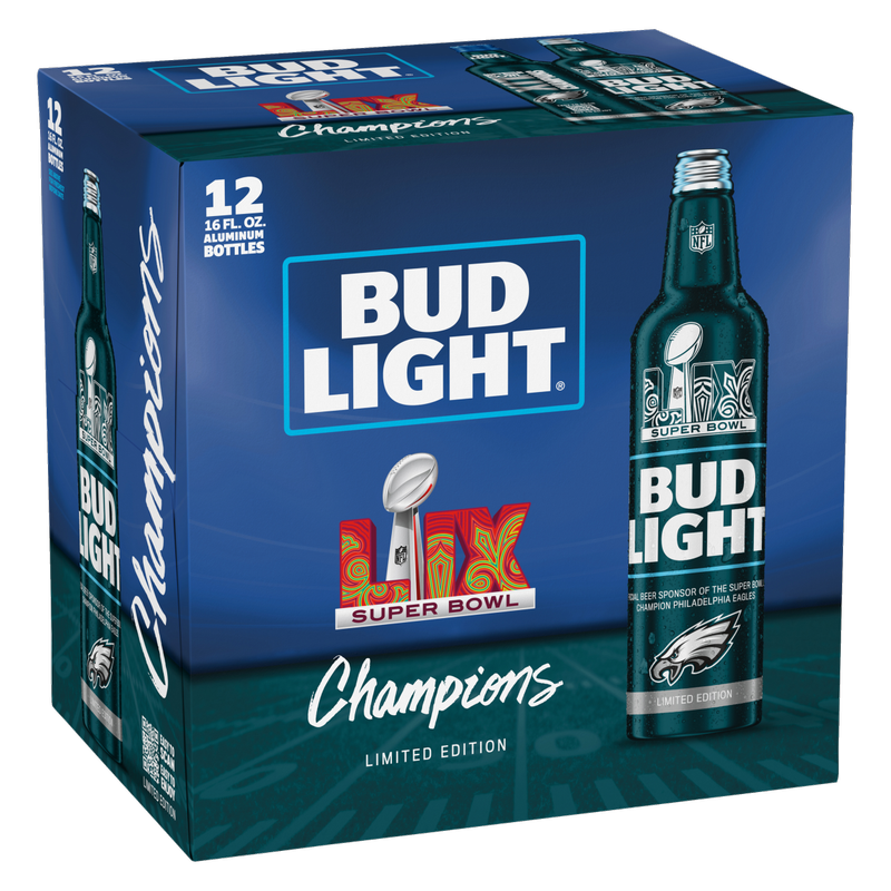 Bud Light Eagles Champ Pack 12pk 16oz Btl 4.2% ABV