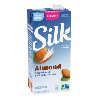 Silk Original Unsweetened Almond Milk 1qt
