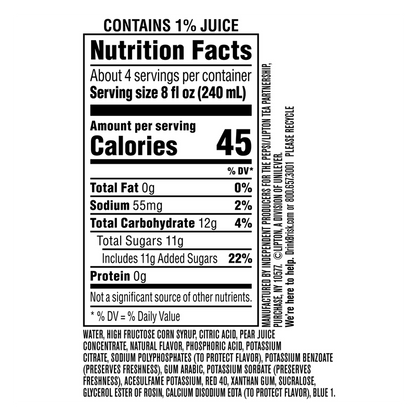 Brisk Fruit Punch 1L Btl