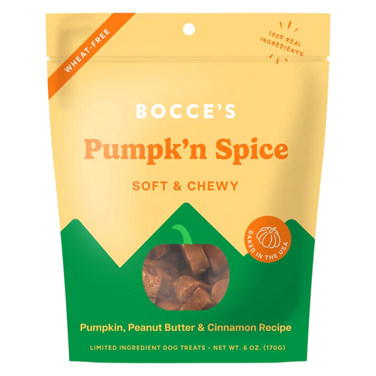 Bocce's Pumpk'n Spice Dog Treats 6oz