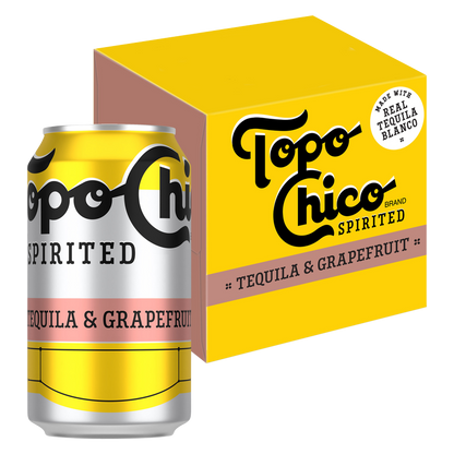 Topo Chico Spirited Tequila & Grapefruit 4pk 12oz cans 5.9% ABV