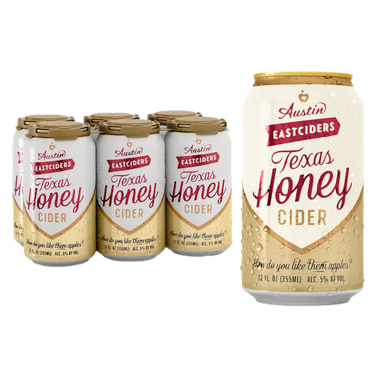Austin Eastciders Texas Honey6pk 12oz Can 5.0% ABV