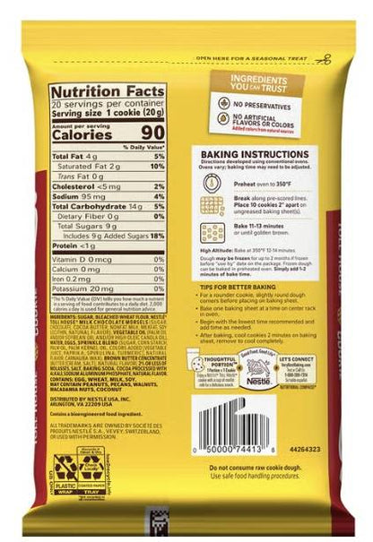 Nestle Toll House Santa's Cookie Dough - 20ct/14oz