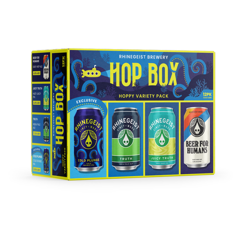 Rhinegeist Hop Box Variety Pack 12pk 12oz Can 7.5% ABV